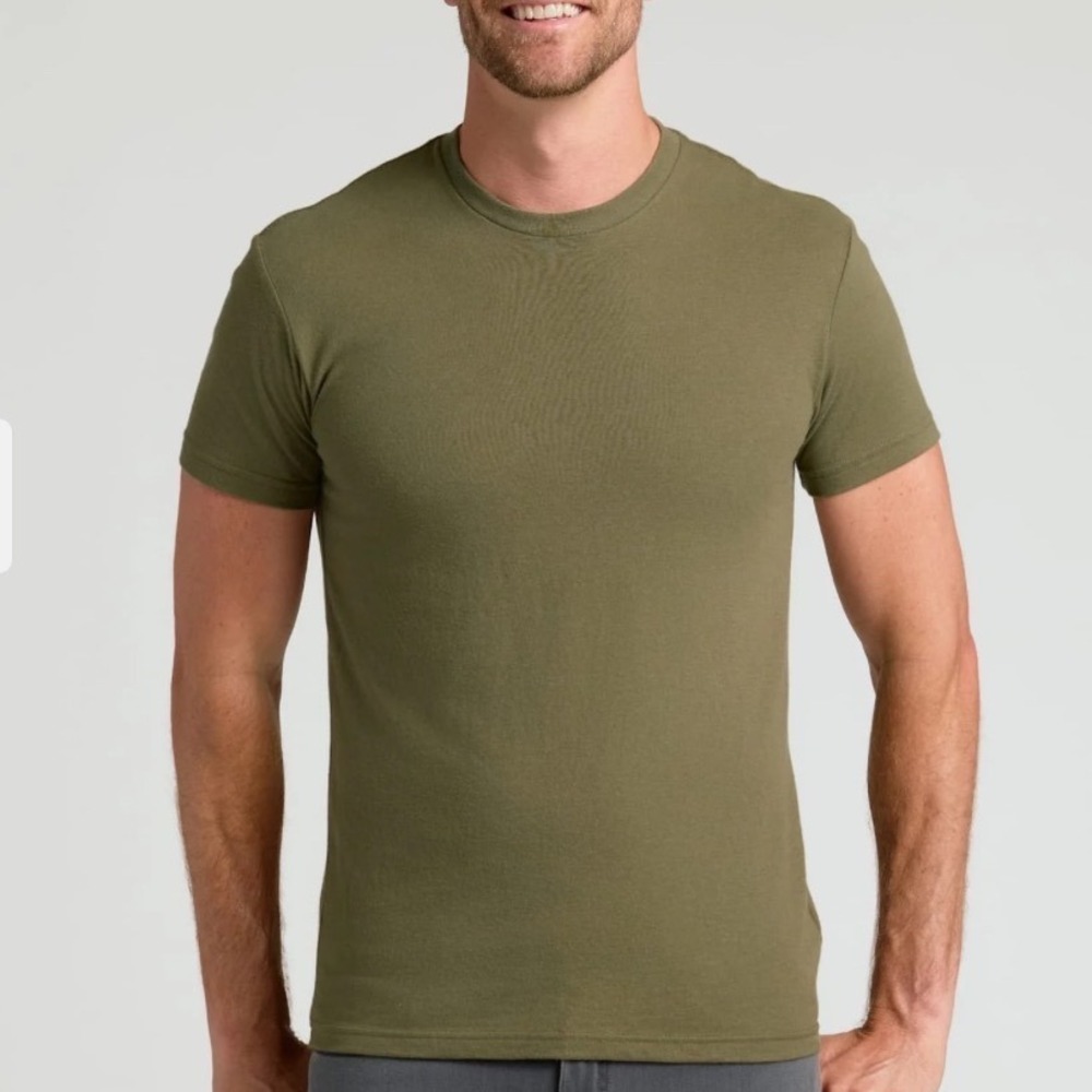 3 Pack Mens True Classic TShirts 2XL Military Green Carbon Navy Blue TCT4000 New - Picture 4 of 7